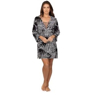 Women's Portocruz Lace Neck Coverup Swim Tunic